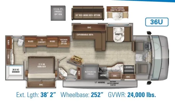 Jayco Precept Prestige 36U floor plan