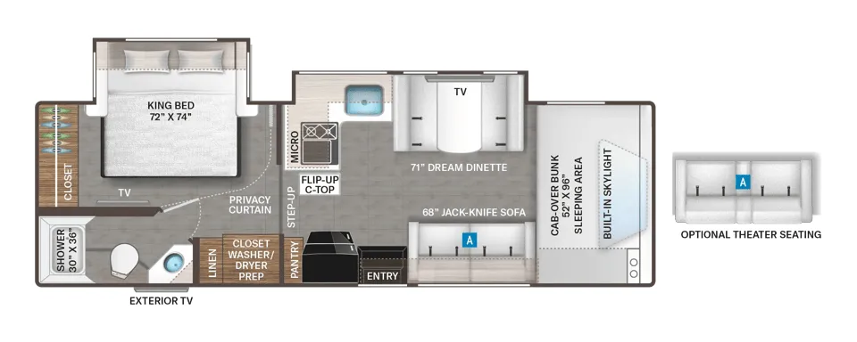 Thor Motor Coach Echelon KW29 floor plan