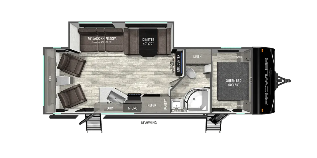 2026 Heartland Prowler 2601RLS floor plan