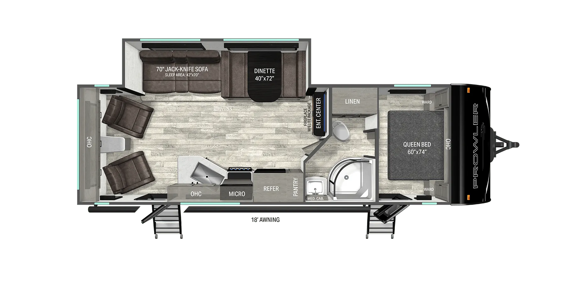 2026 Heartland Prowler 2601RLS - Floor plan