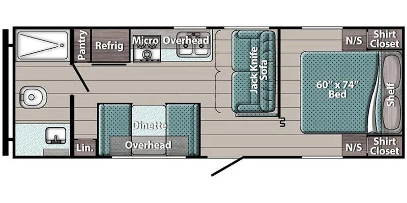 Gulf Stream Conquest Ultra-Lite 241RB floor plan