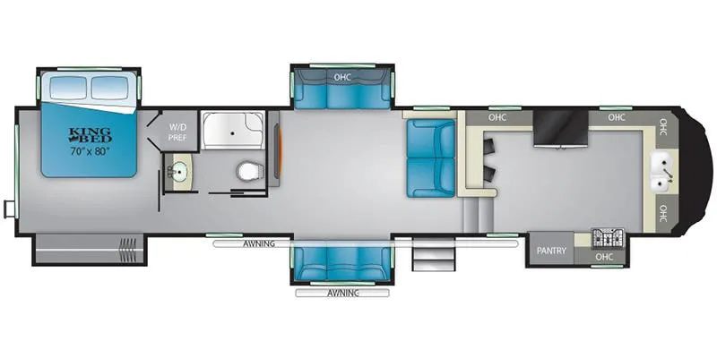 Heartland Bighorn BH 3995 FK floor plan
