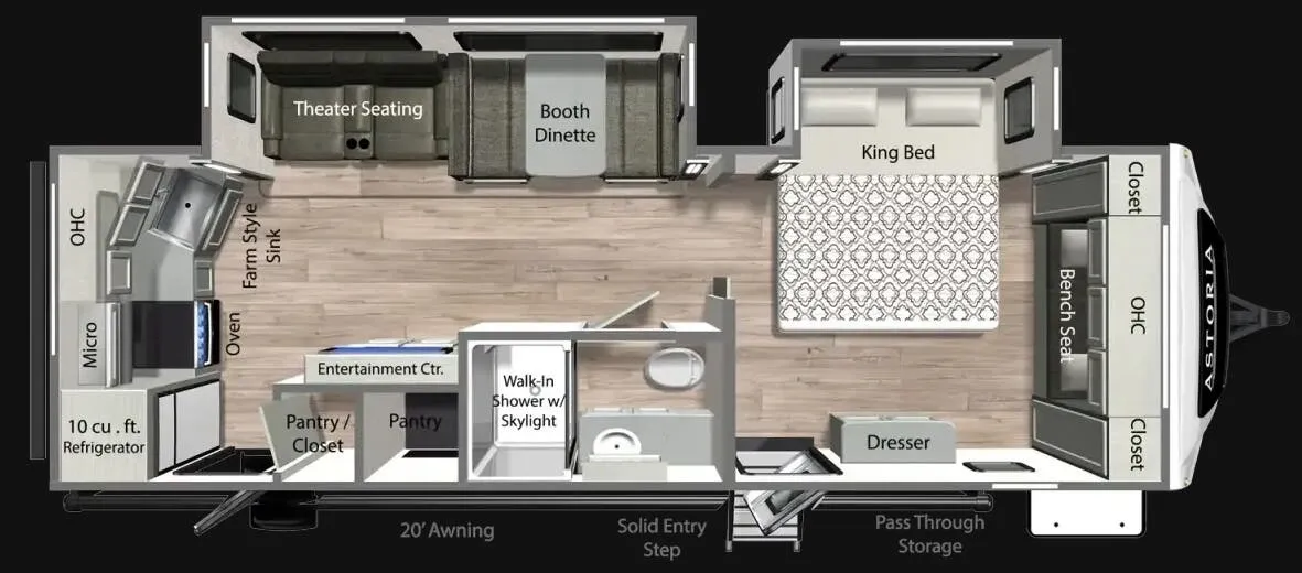 Dutchmen Astoria 2623RK floor plan