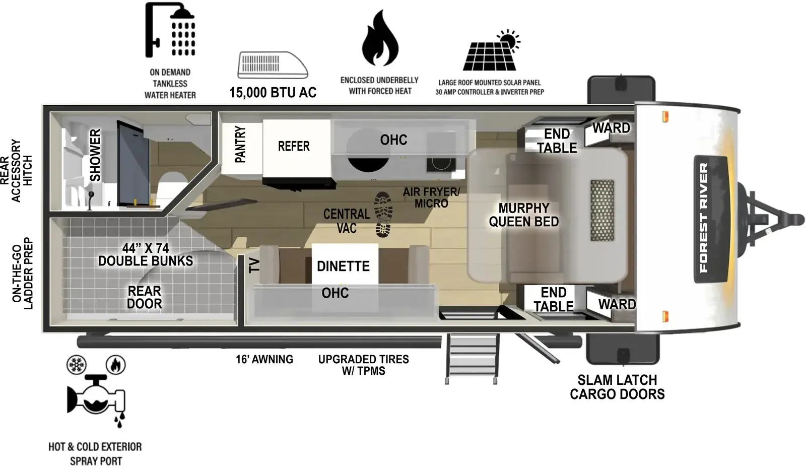 2026 Forest River R-Pod 200 - Floor plan