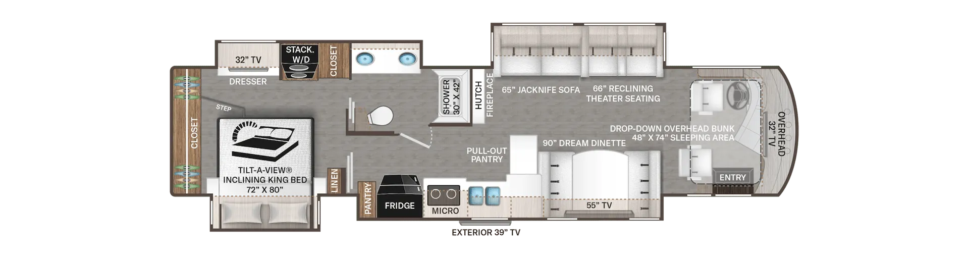 Thor Motor Coach Venetian L40 floor plan