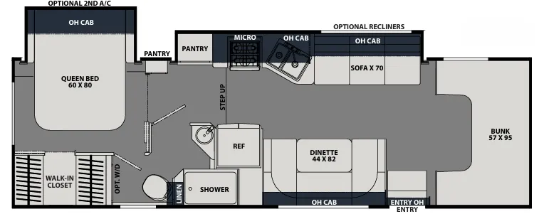 Coachmen Leprechaun Premier 311FS floor plan