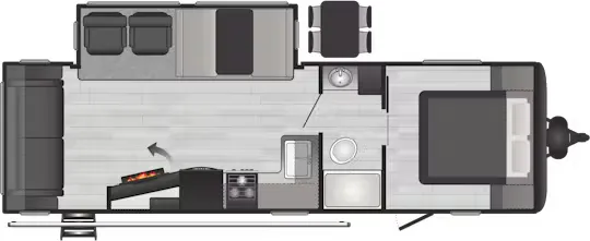 Keystone Hideout 27RLS floor plan