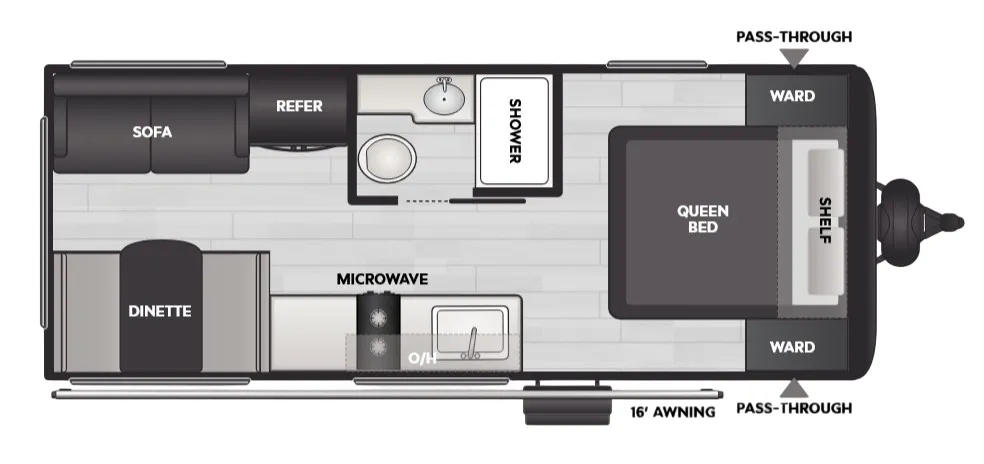 Keystone Coleman 19R floor plan