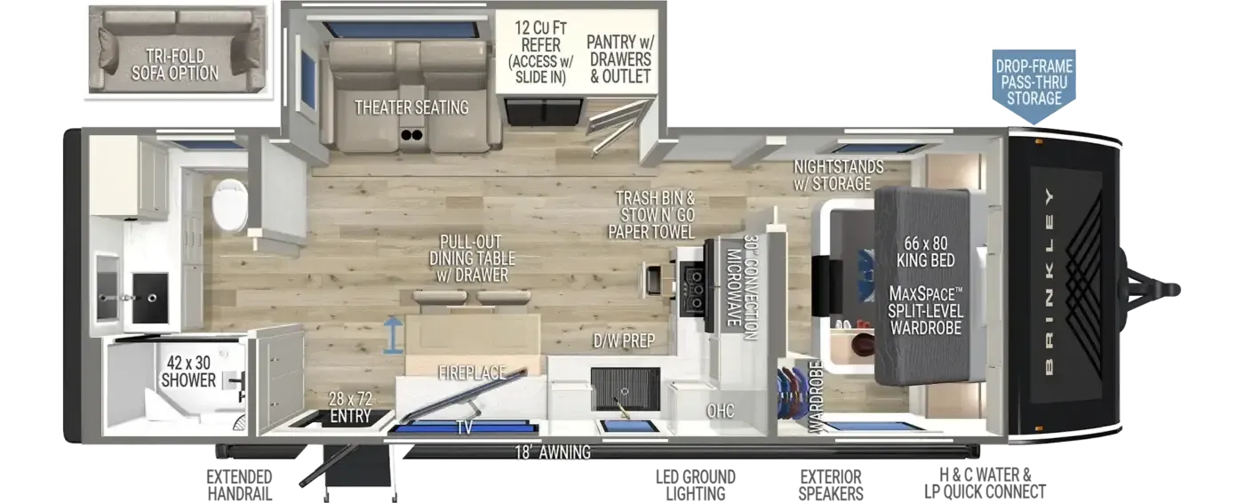 2027 Brinkley Model I 265 - Floor plan