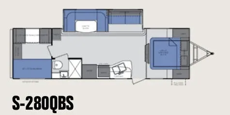 Cruiser RV Shadow Cruiser 280QBS floor plan