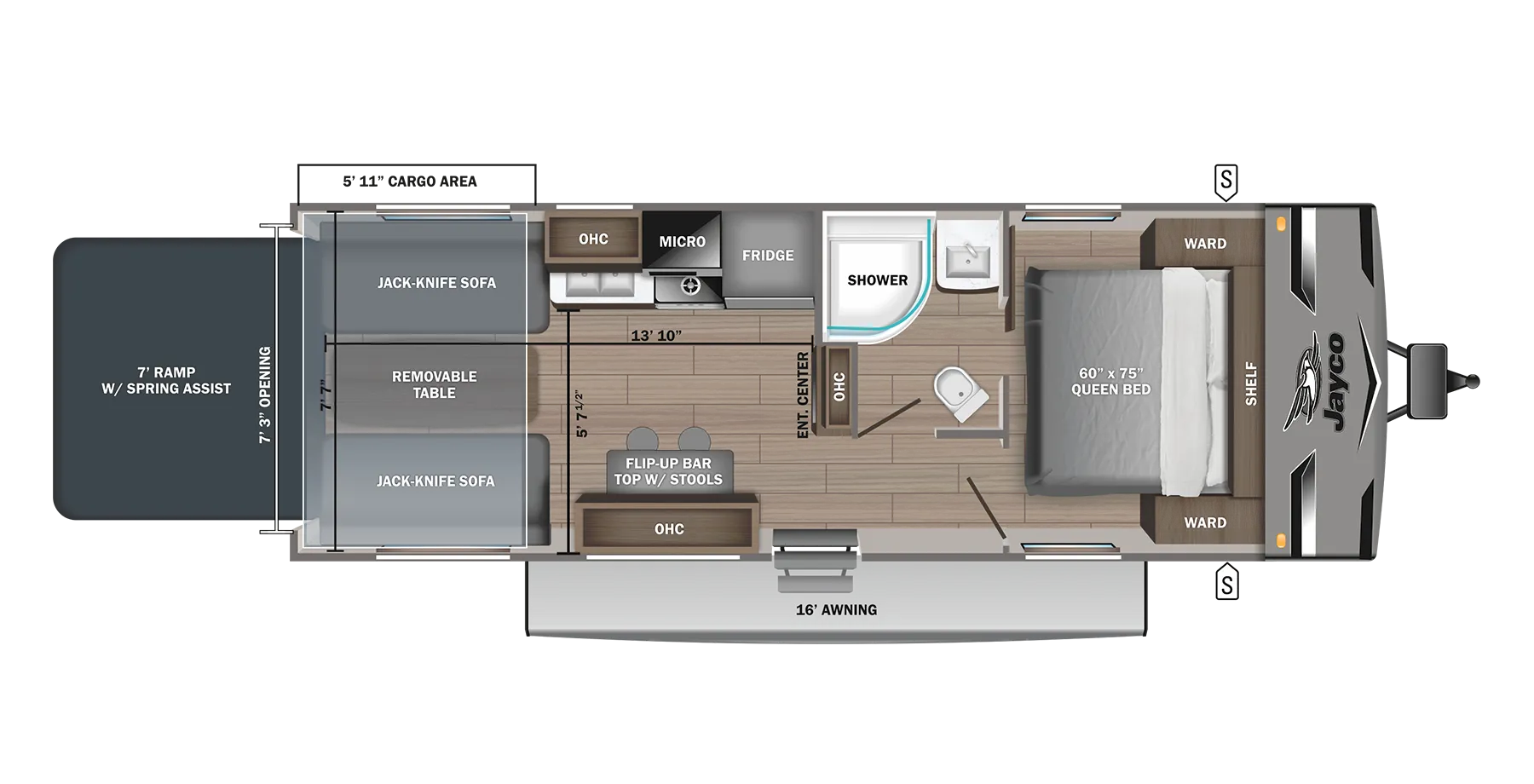 2024 Jayco Jay Flight 265TH - Floor plan