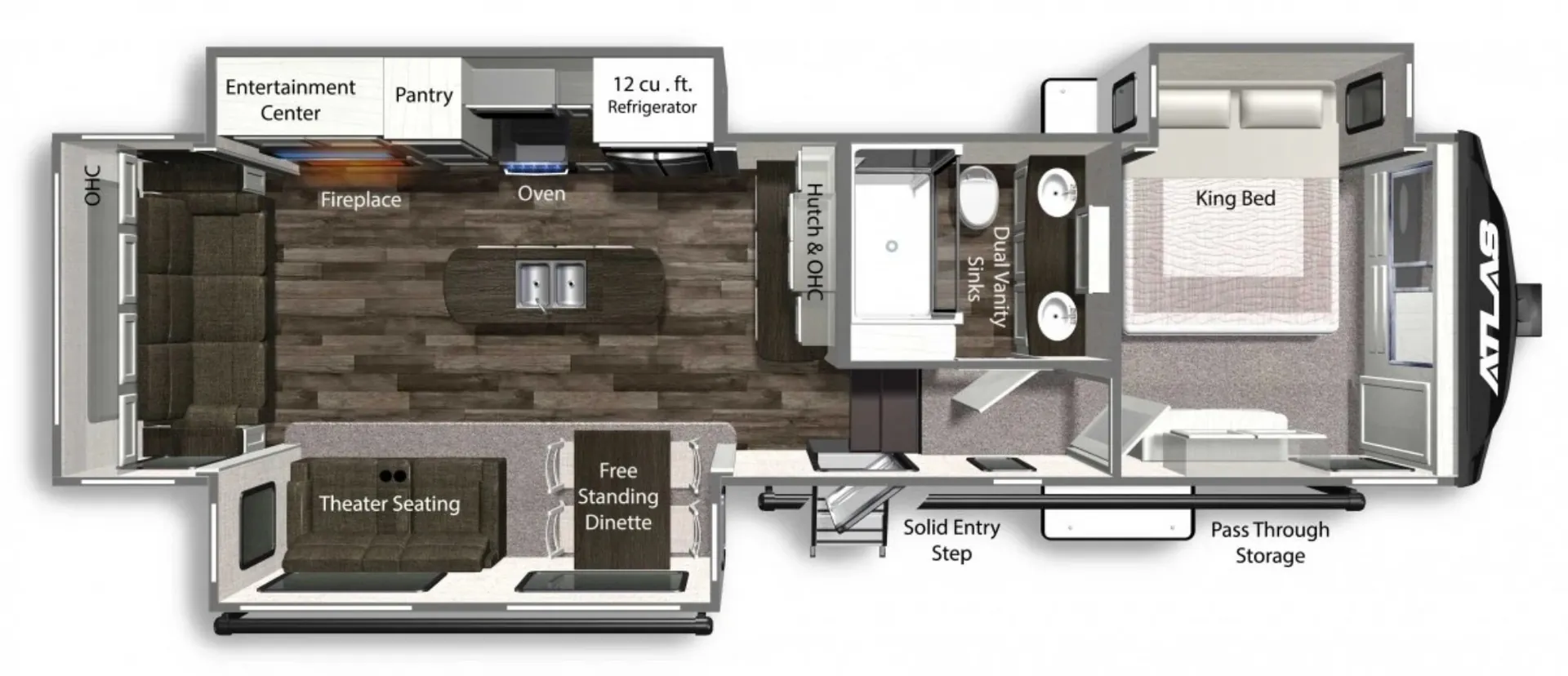 2022 Dutchmen Atlas 3172RLKB - Photo 3