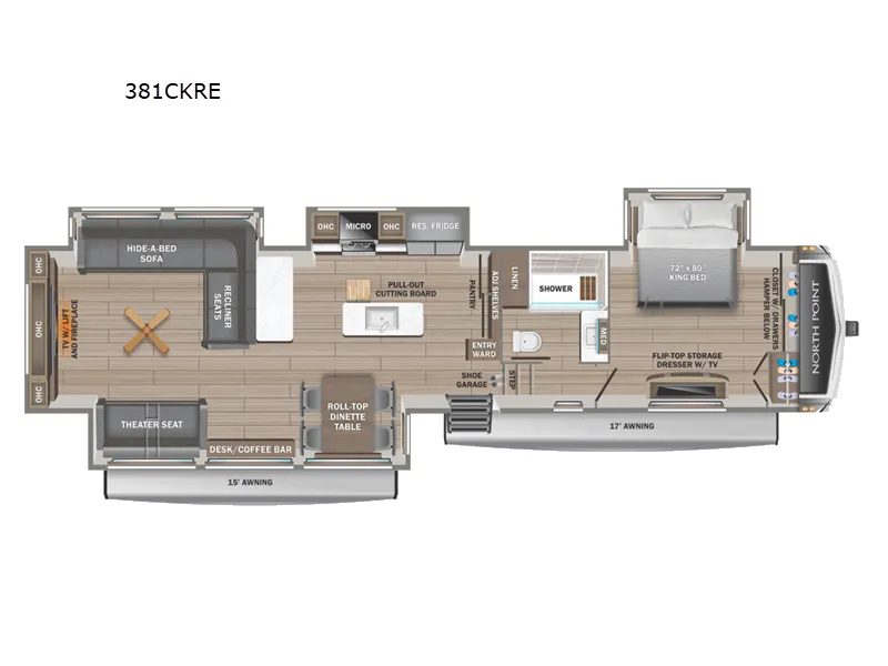 2025 Jayco North Point 381CKRE - Photo 3