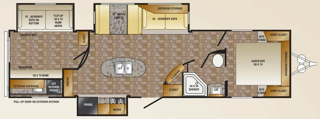 CrossRoads Zinger ZT33BH floor plan