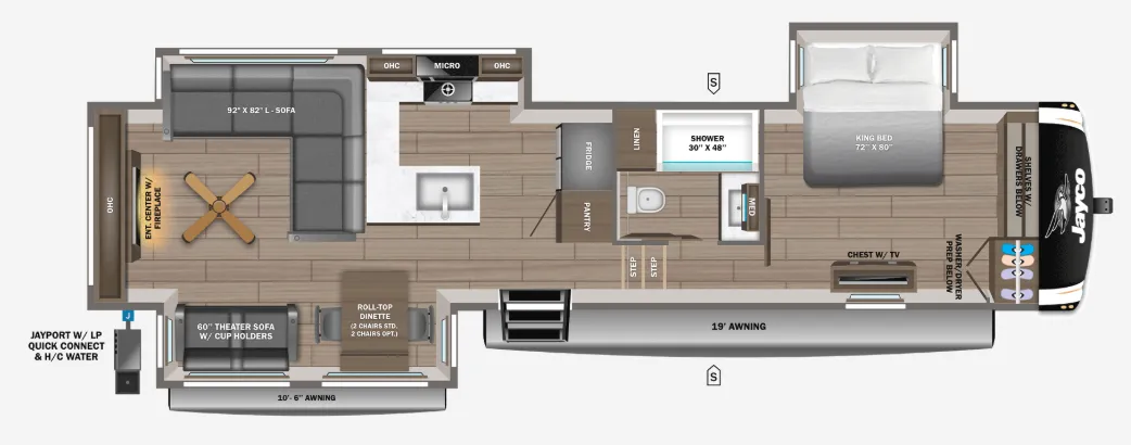 2026 Jayco Eagle 335LSTS - Floor plan