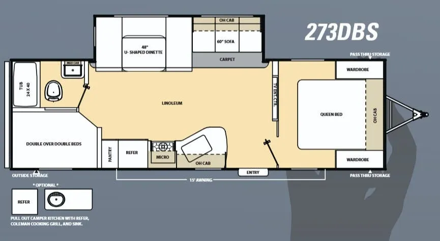 Coachmen Catalina 273DBS floor plan