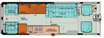 Sportsmobile Sprinter EB 131s floor plan