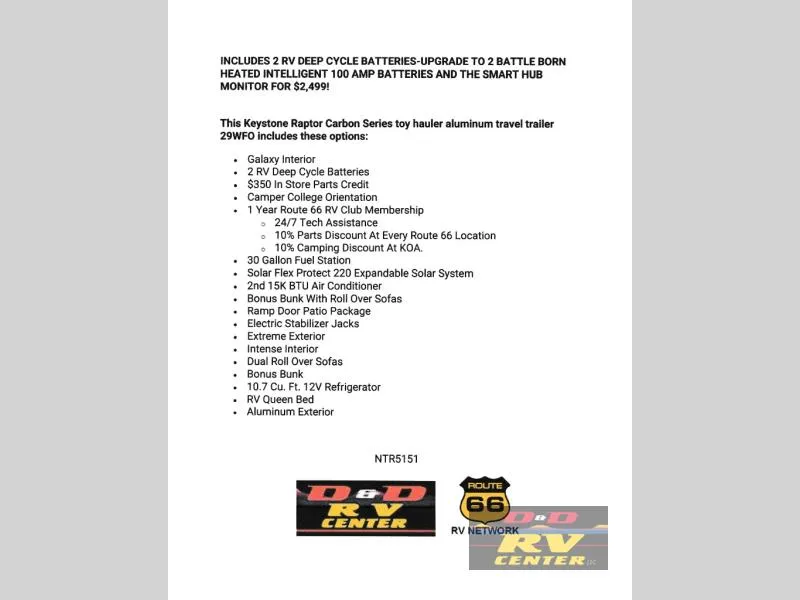 2026 Keystone Raptor Carbon Series 29WFO - Photo 4