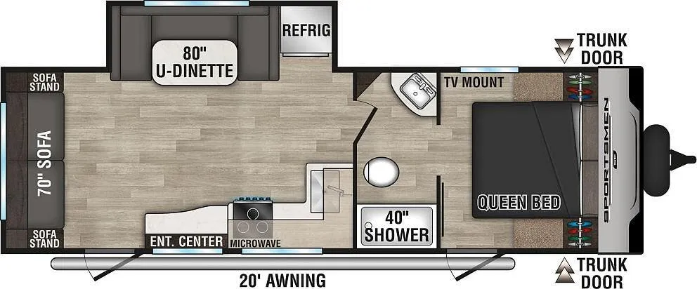 2024 K-Z Rv Sportsmen Se 251RSSE - Floor plan