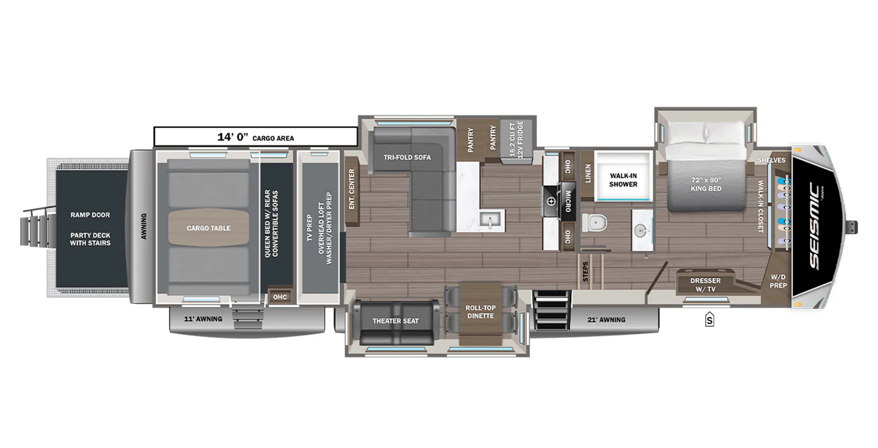 Jayco Seismic 395 floor plan