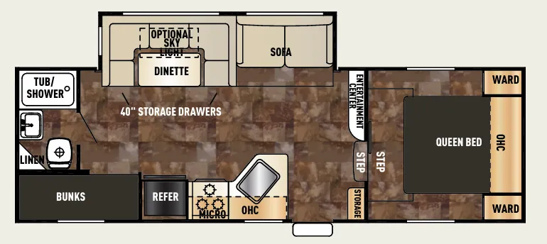 Forest River Cherokee 235B floor plan