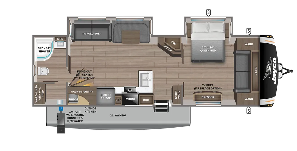 2024 Jayco Eagle 320FBOK floor plan