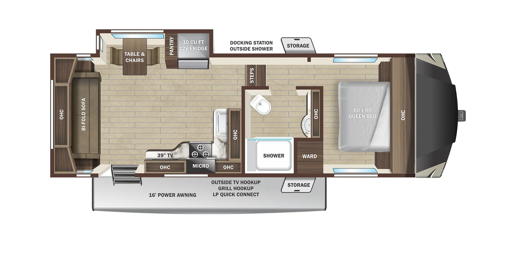 Highland Ridge Silverstar Light Duty 234RLS floor plan