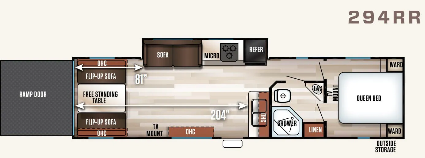 Forest River Cherokee Patriot Edition 294RR floor plan