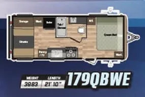 Keystone Springdale 179QBWE floor plan