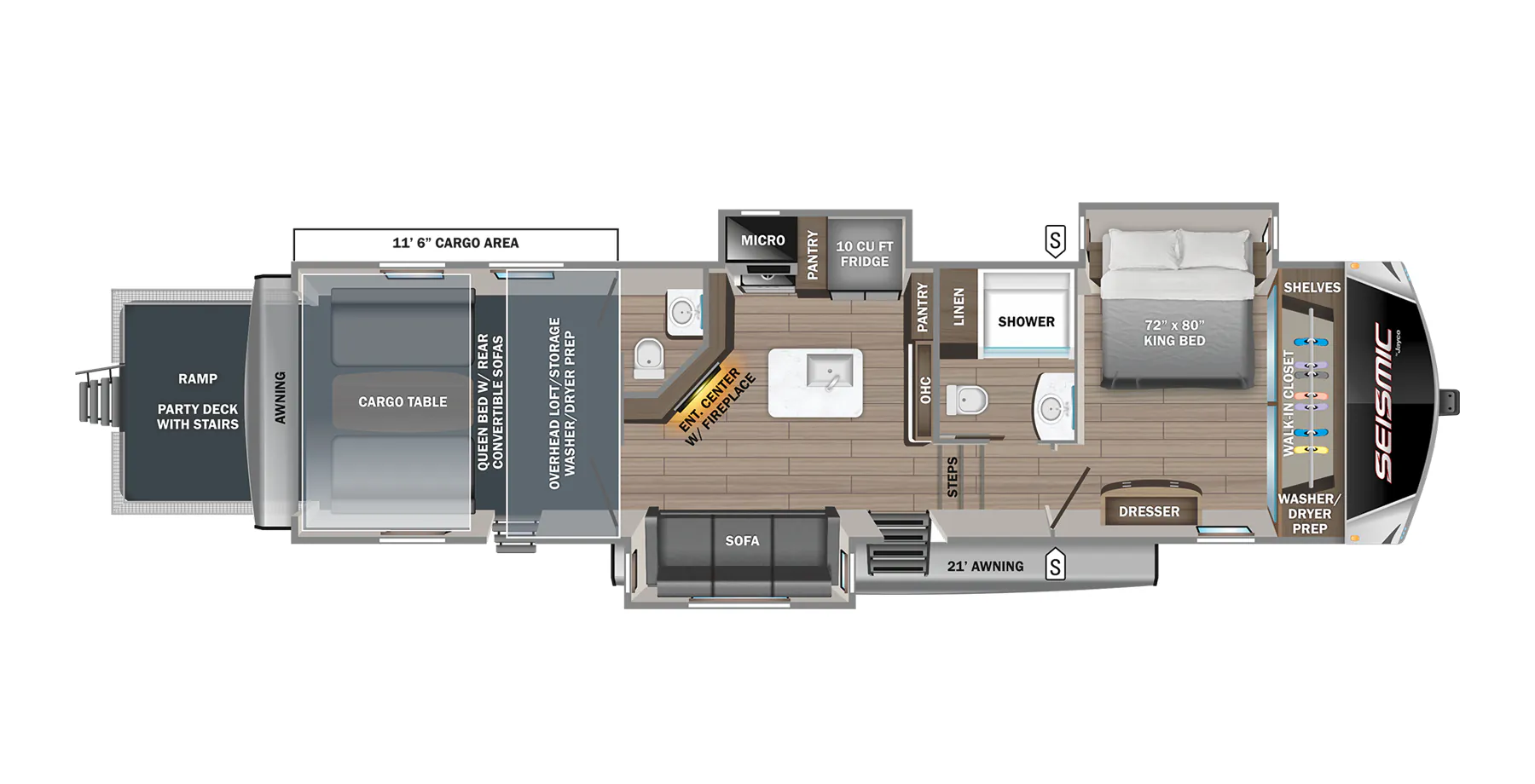 Jayco Seismic 405 floor plan