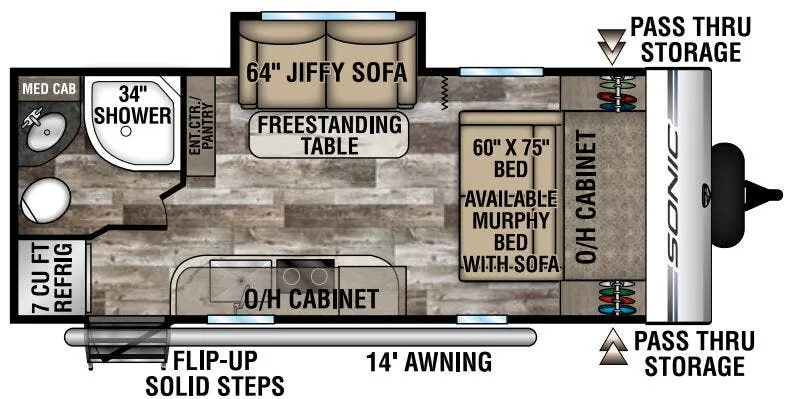 Venture RV Sonic SN200VML floor plan