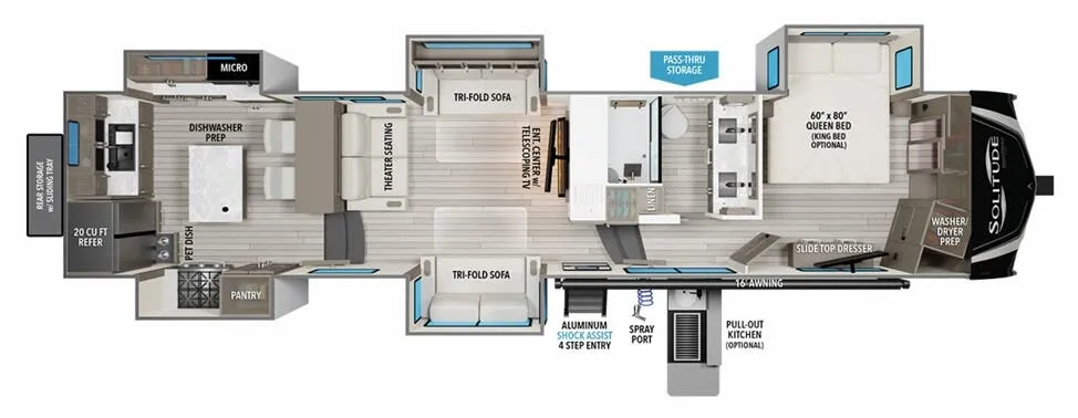 Grand Design Solitude 390RK floor plan