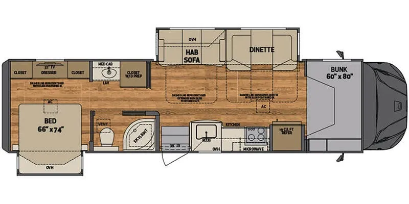 2022 Renegade RV Valencia 35MB - Floor plan