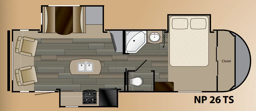 Heartland North Peak 26 TS floor plan