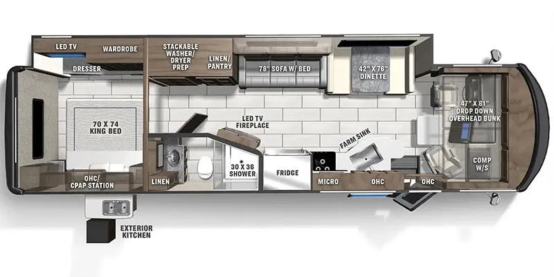 2026 Coachmen Mirada 33SS floor plan