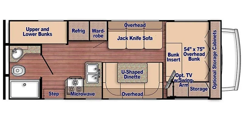 Gulf Stream Conquest Class C 6256 floor plan