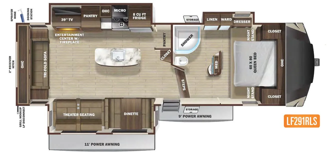 Highland Ridge Open Range Light LF291RLS floor plan