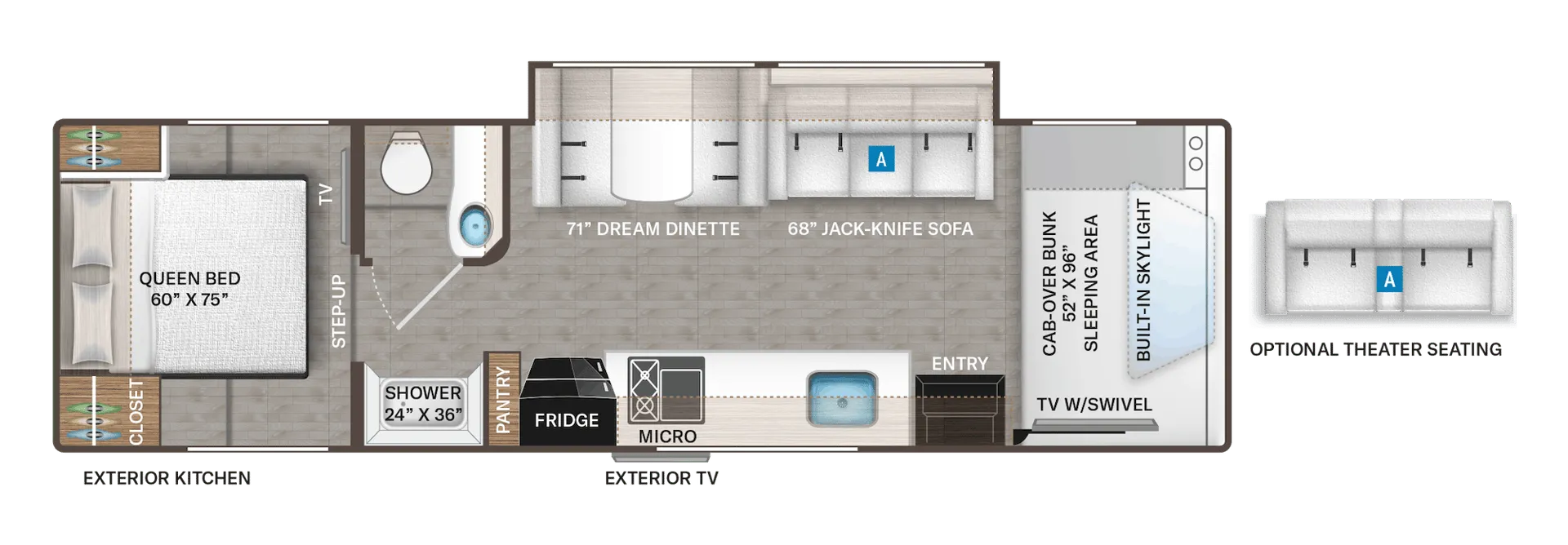 Thor Motor Coach Echelon PQ31 floor plan