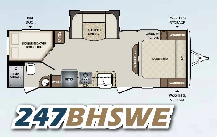 Keystone Bullet 247BHSWE floor plan