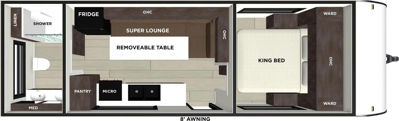 Forest River EVO Select 233RBLE floor plan