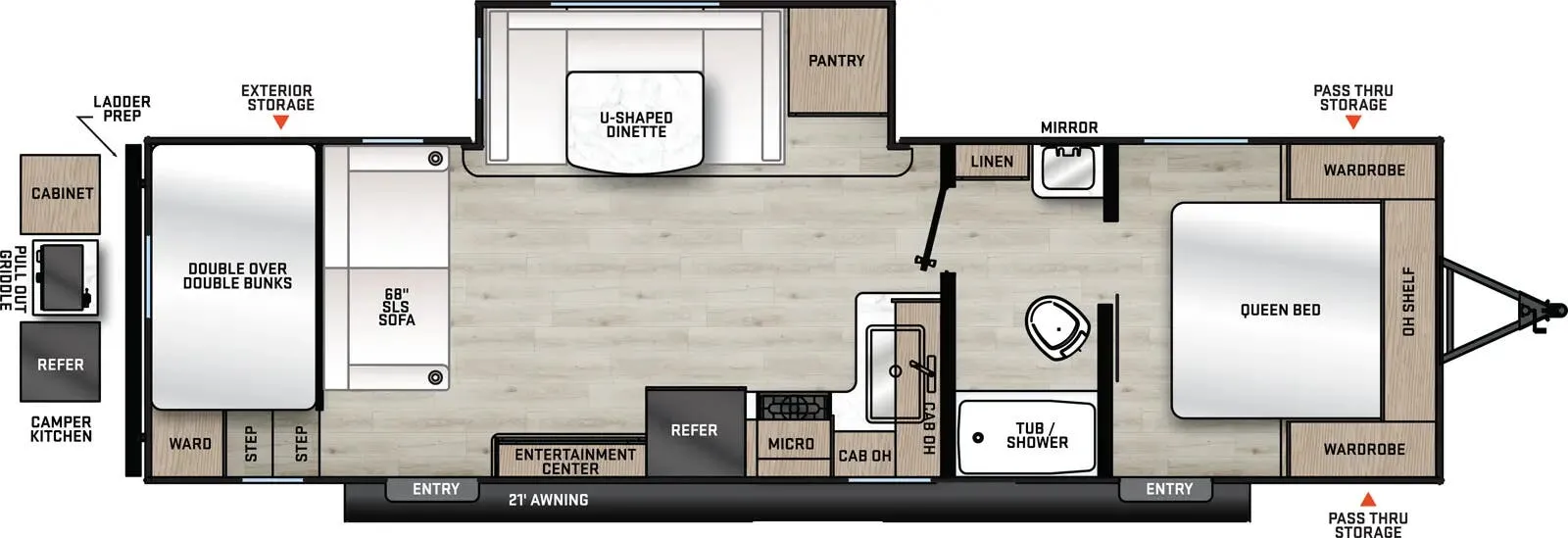 Coachmen Catalina Summit Series 8 271DBS floor plan