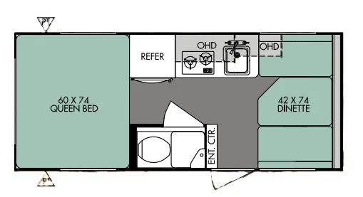 Forest River R-Pod 171 floor plan