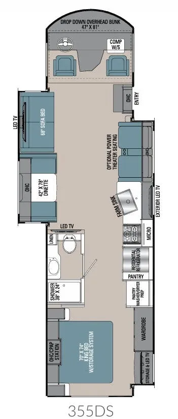Coachmen Encore 355DS floor plan
