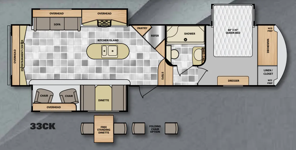 Winnebago Latitude 33CK floor plan