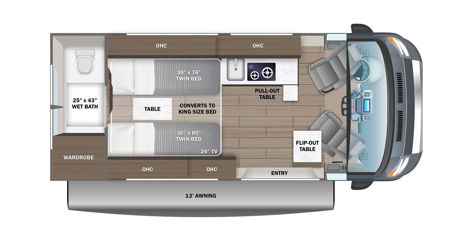 2024 Jayco Swift 20T - Floor plan