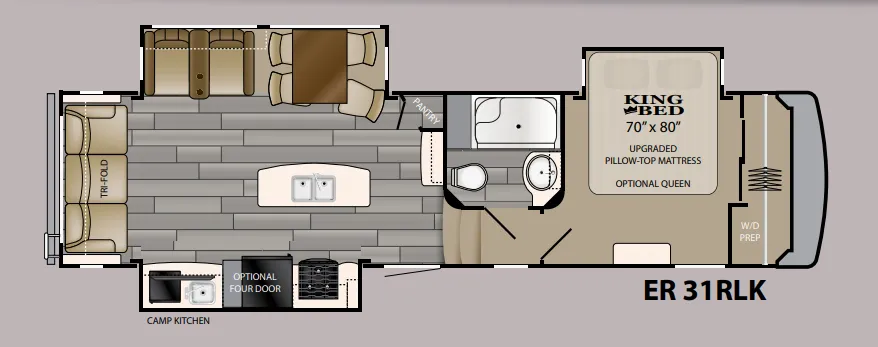 Heartland ElkRidge 31RLK floor plan