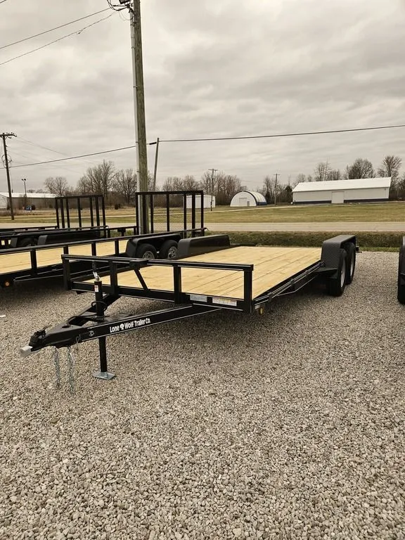 2025 Lone Wolf Trailer Company Wood Floor Car Hauler 83 x 18 - Photo 2