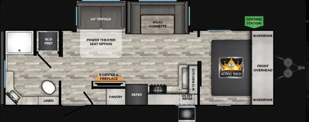 2021 CrossRoads Cruiser Aire 27RBS floor plan
