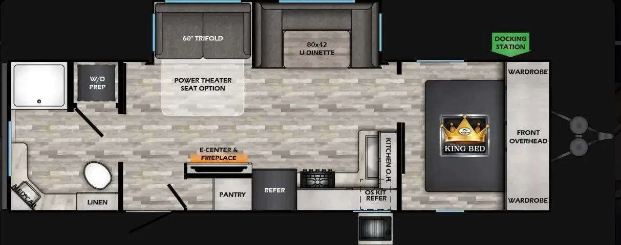 2021 CrossRoads Cruiser Aire 27RBS - Floor plan