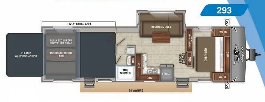 Jayco Octane Super Lite 293 floor plan